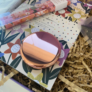 Rose Gold Compact Mirror