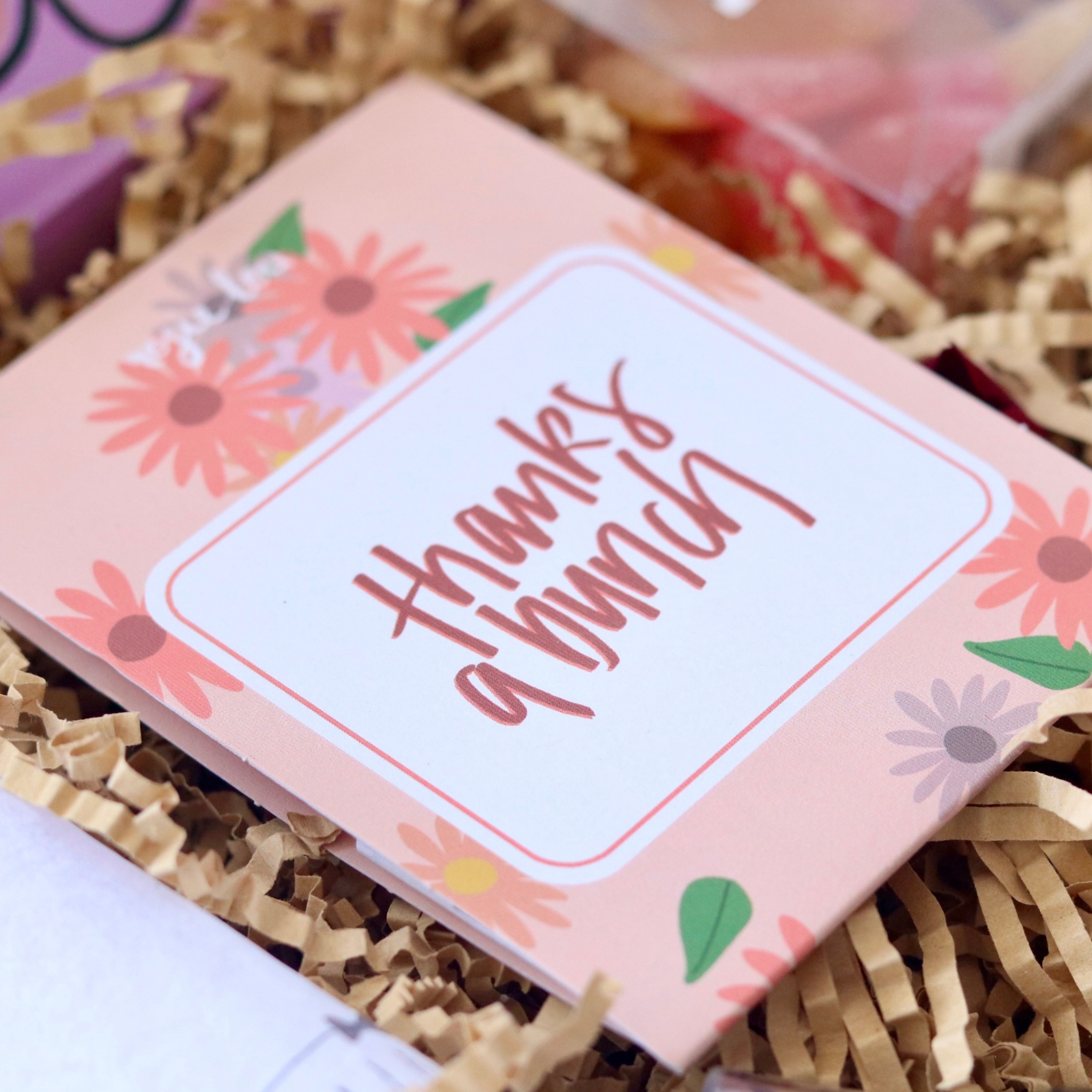 thanks a bunch flower seeds, Rosie Lou Seed Pack - Witty Pretty with Cosmos Sensation Mix seeds, mini print, garden stake cut-out, and planting instructions