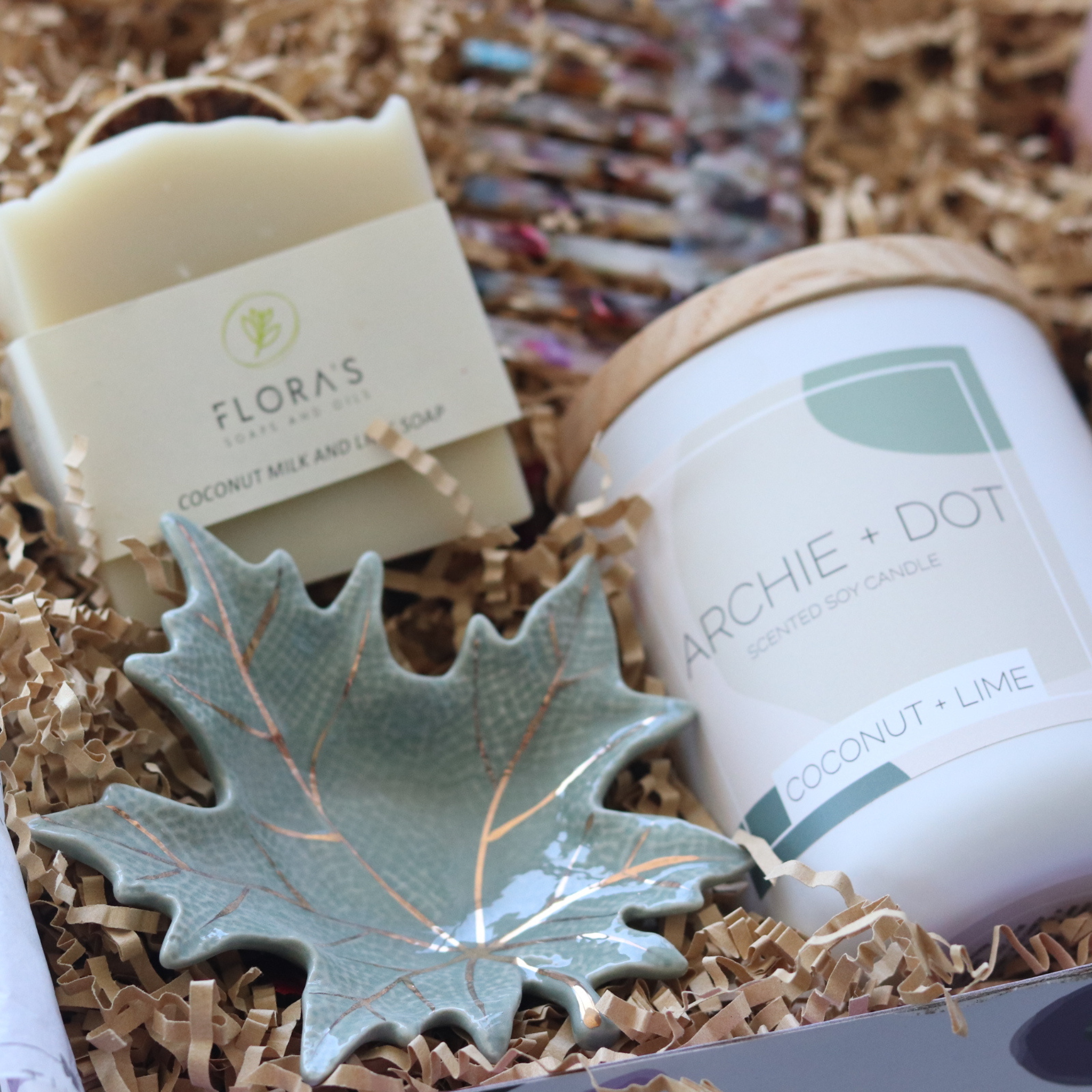 coconut and lime candle made in sydney by archie and dot featured in our sydney gift boxes with free delivery.