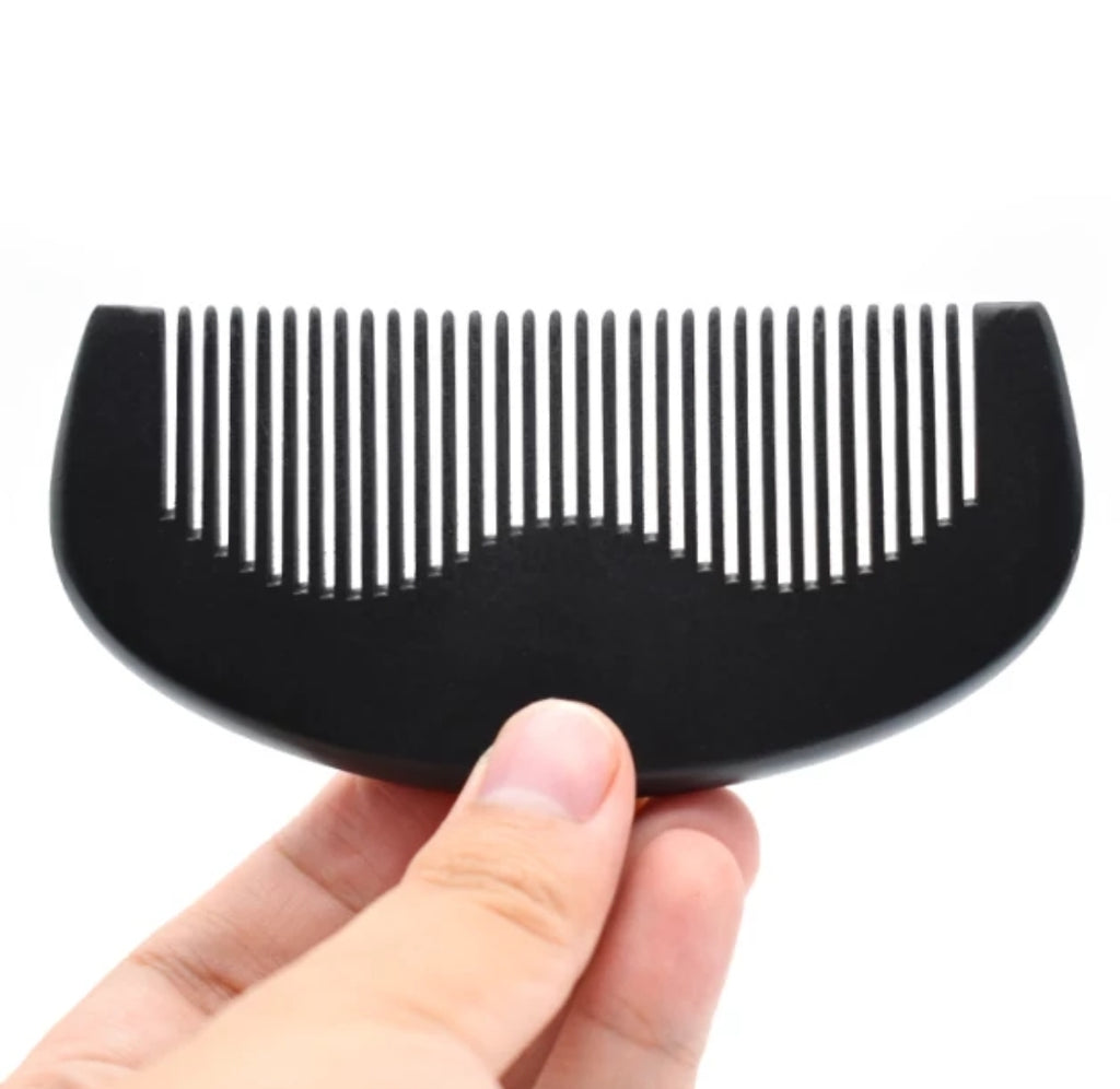 wooden black mens comb