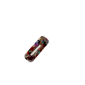 rectangle rainbow hair clip