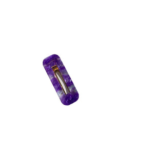 purple hair clip square