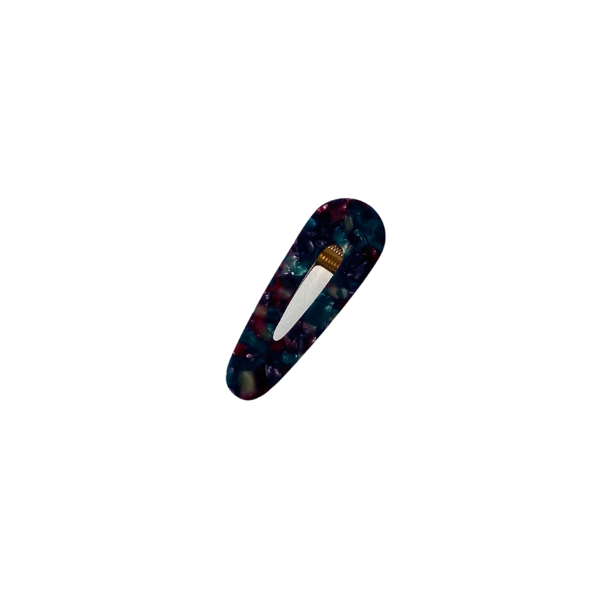 dark multi colour hair clip