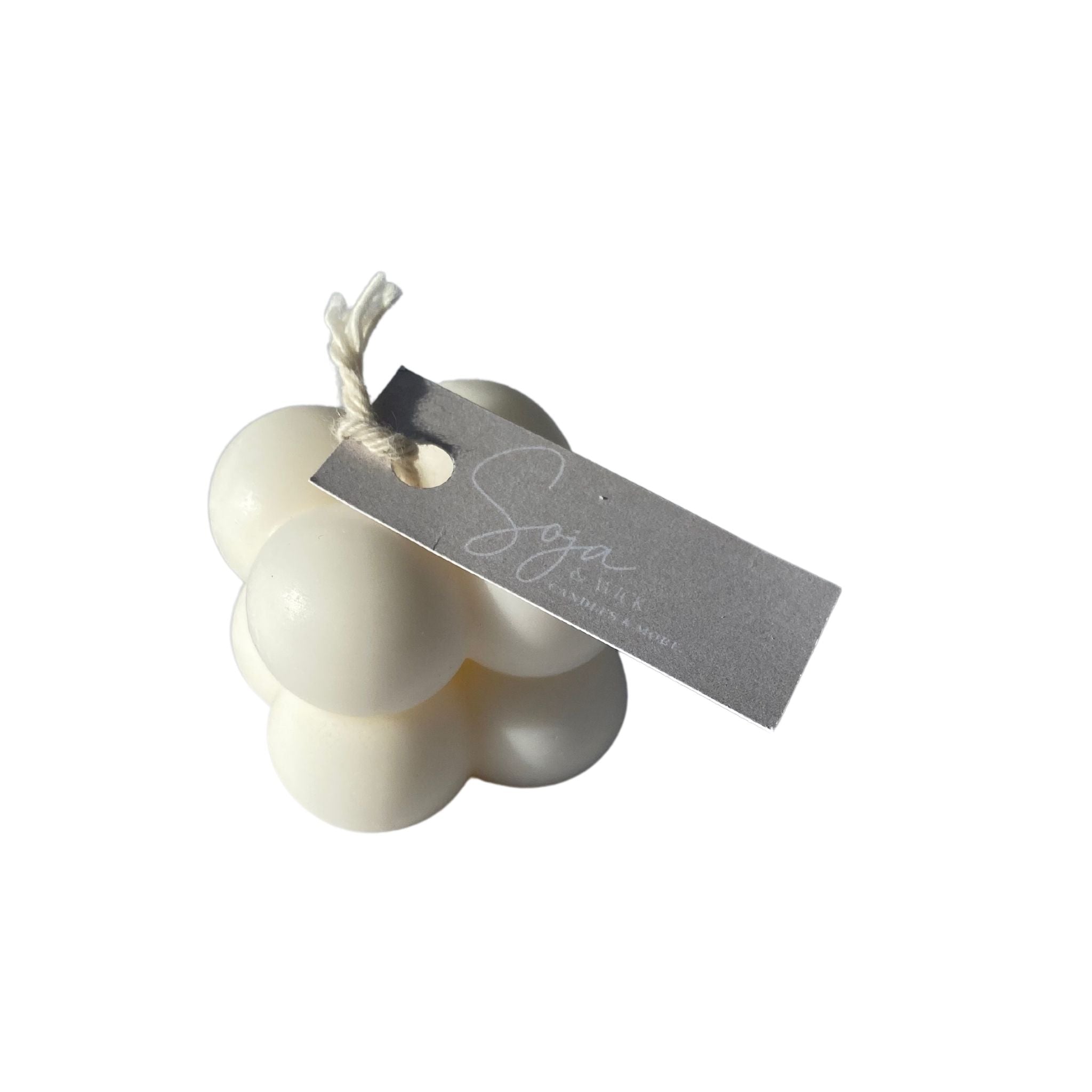 white mini bubble candle