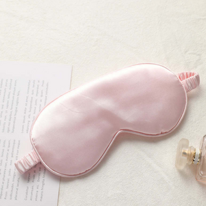 silk eye mask in baby pink colour