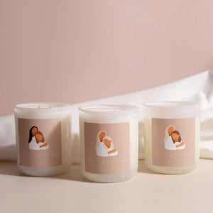 bridesmaid and bride tribe candles