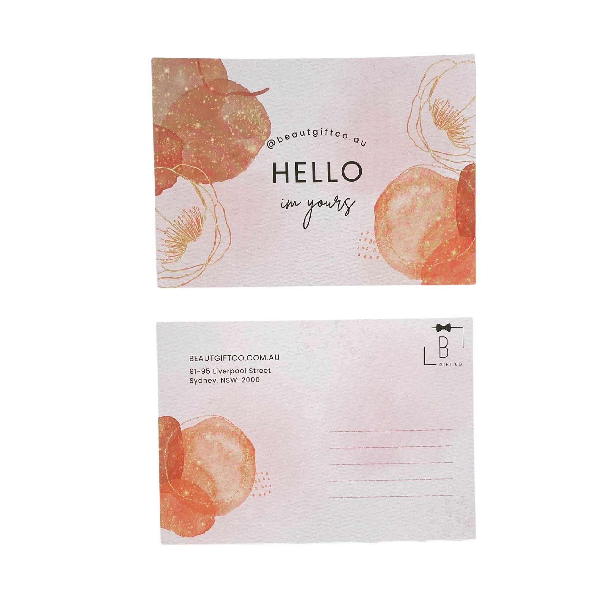 HELLO IM YOURS CARD