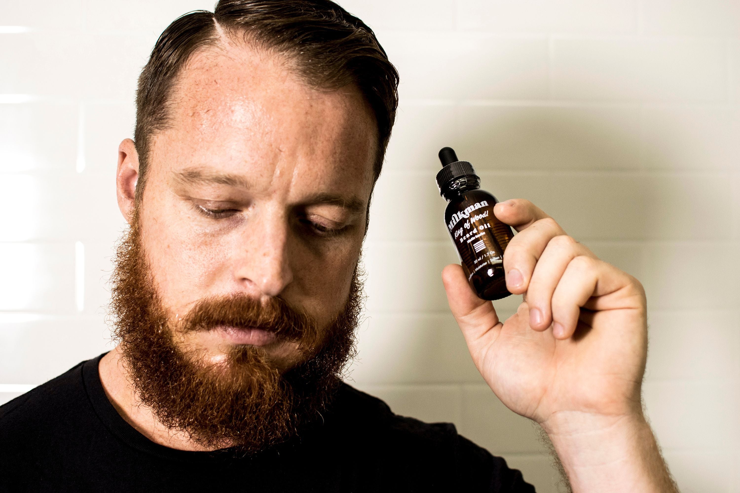 milk man beard oil 50ml wood flavour