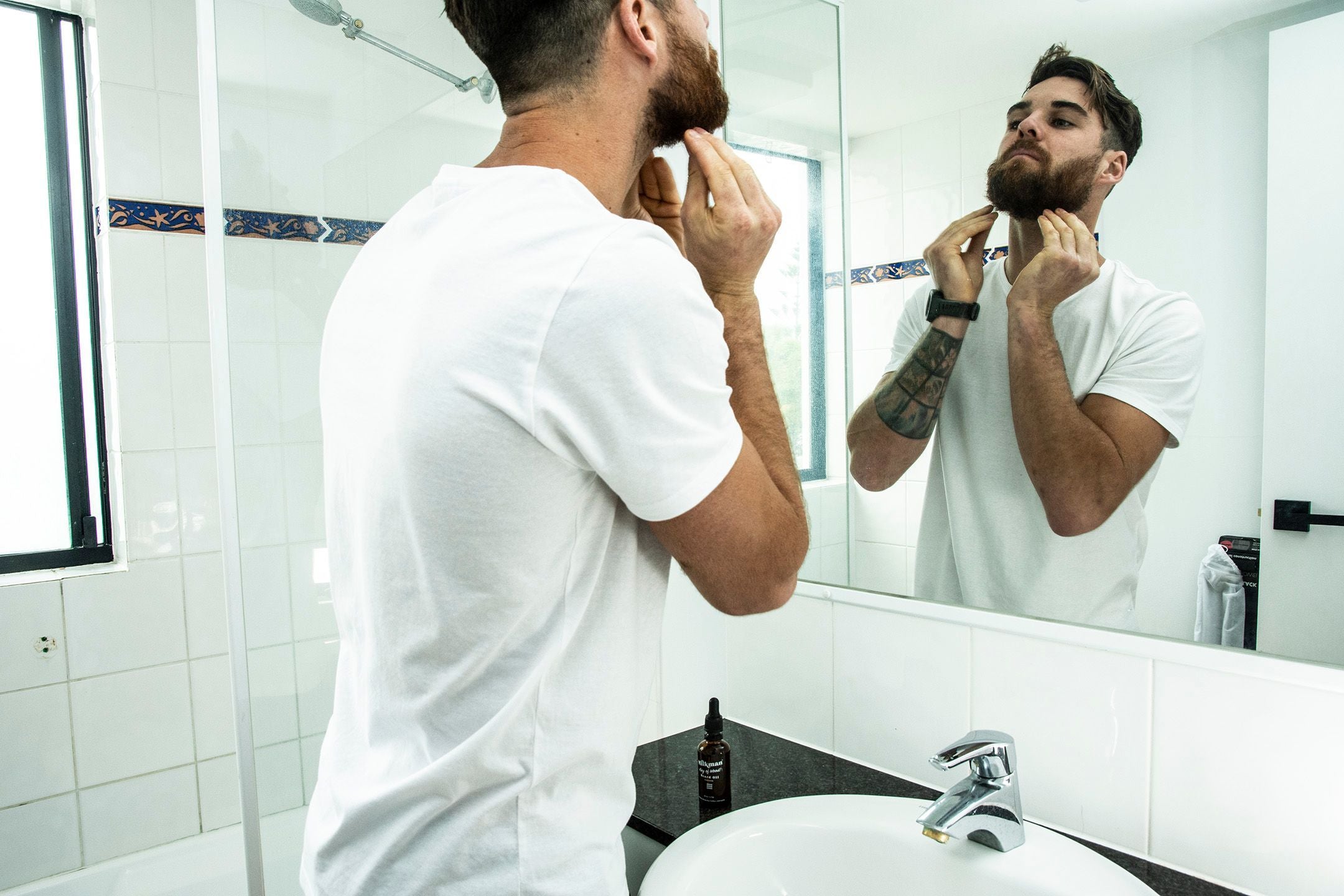 milk man beard oil 50ml wood flavour