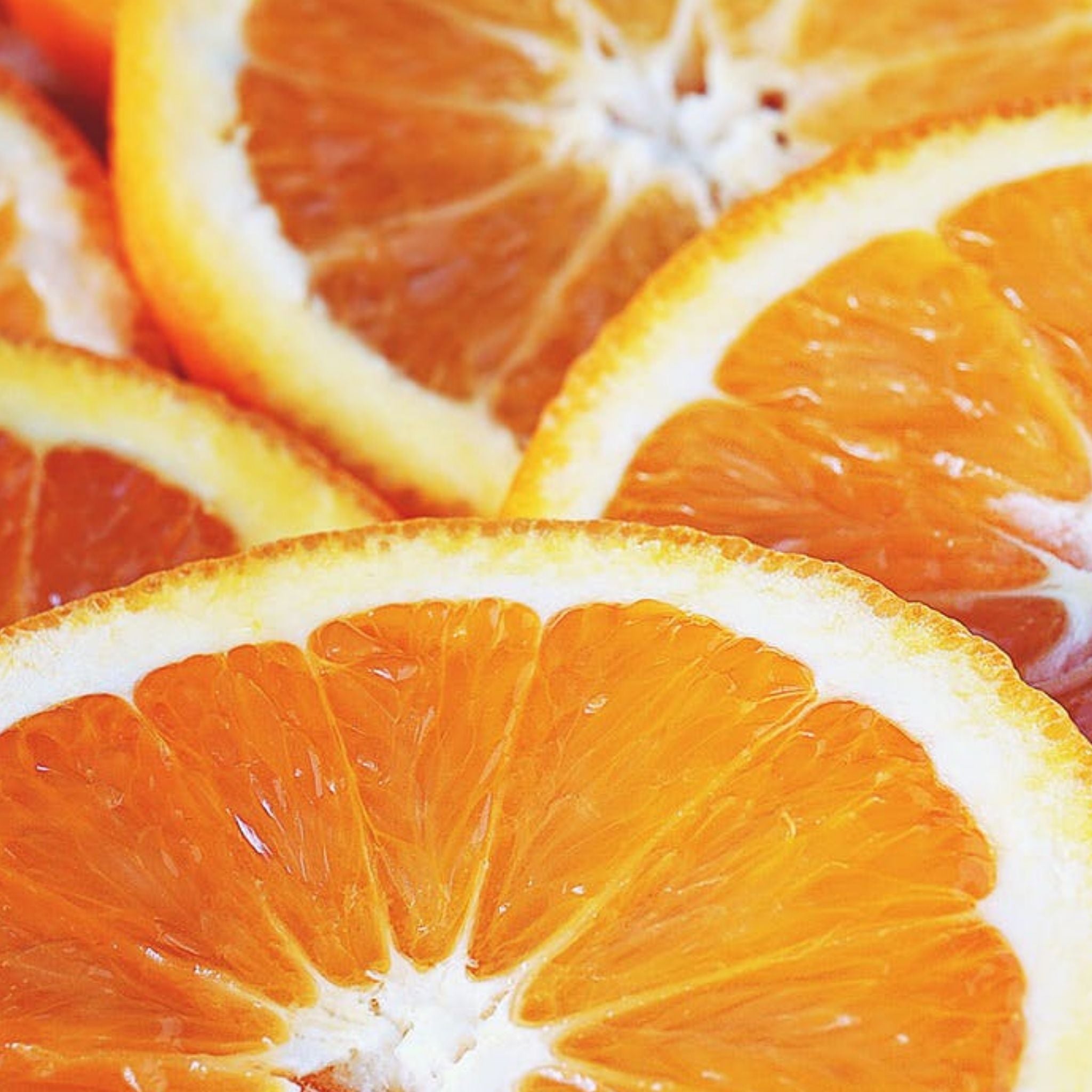 orange slices not dehydrated
